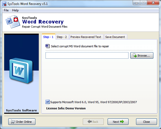 microsoft word recovery tool